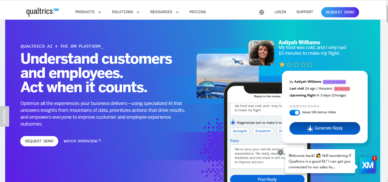 Qualtrics home page